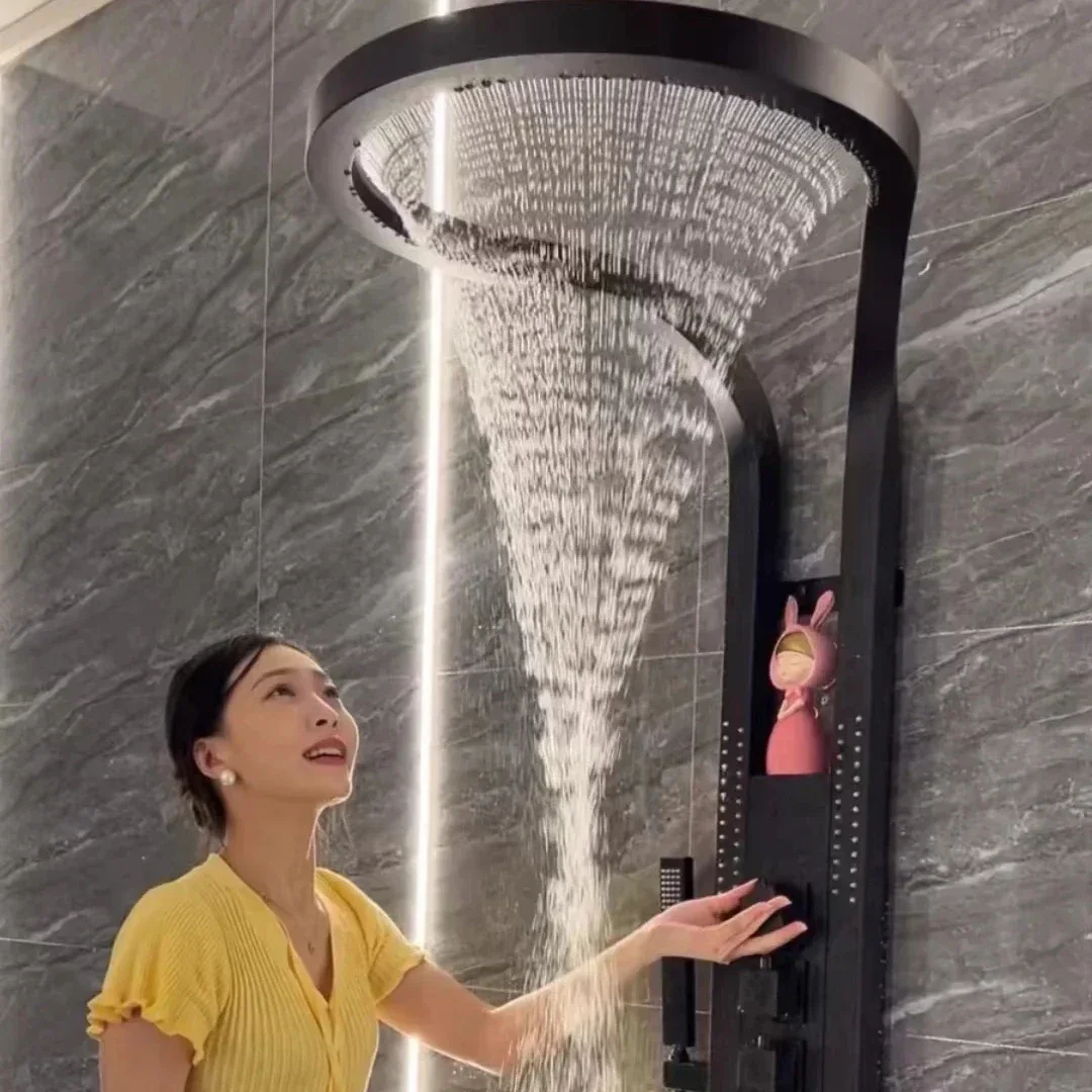 Hot SalesBlack Silver Multifunction Rainfalll Piano Key Hot And Cold Sprinkler Massage Shower Head Sets System Panel
Hot SalesBlack Silver Multifunction Rainfalll Piano Key Hot And Cold Sprinkler Massage Shower Head Sets System Panel