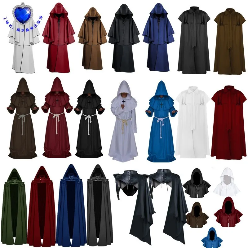 Halloween Cosplay Death God Robe with Hood Red Black White Medieval Style Polyester Material Women's Fashion Costume
Halloween Cosplay Death God Robe with Hood Red Black White Medieval Style Polyester Material Women's Fashion Costume