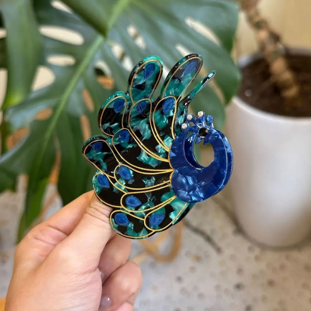 Korean Style Peacock Acetate Hair Claw Sweet Diamond Cartoon Animal Hair Clip Hair Accessories Cute Acetic Acid Shark Clip
Korean Style Peacock Acetate Hair Claw Sweet Diamond Cartoon Animal Hair Clip Hair Accessories Cute Acetic Acid Shark Clip