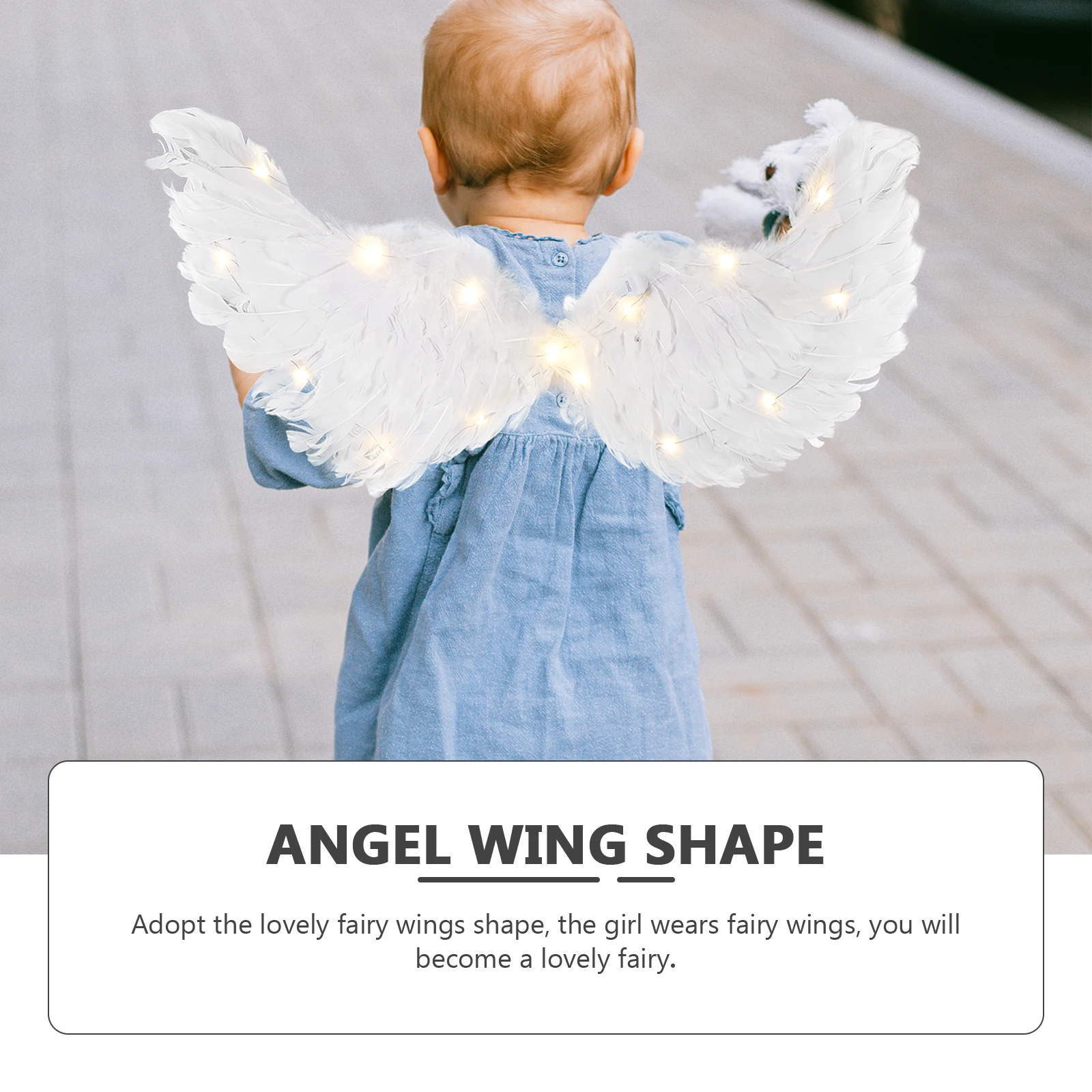Angel Wings Medium Size Warm LED Light Fairy Cosplay Props Party Supplies Performance Decor Safe Fashion Design Plume
Angel Wings Medium Size Warm LED Light Fairy Cosplay Props Party Supplies Performance Decor Safe Fashion Design Plume