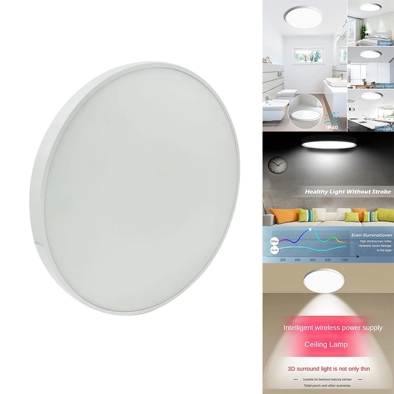 12 Inch LED Flush Mount Ceiling Light Fixture 24W Flat Modern Round Lighting Fixture For Kitchens,Stairwells, Bedrooms Durable C
12 Inch LED Flush Mount Ceiling Light Fixture 24W Flat Modern Round Lighting Fixture For Kitchens,Stairwells, Bedrooms Durable C