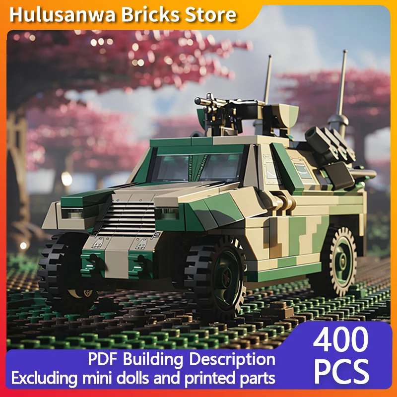 Light Armored Scout Car Model MOC Building Bricks War Equipment Modular Technology Gifts Holiday Assemble Children Toys Suit
Light Armored Scout Car Model MOC Building Bricks War Equipment Modular Technology Gifts Holiday Assemble Children Toys Suit