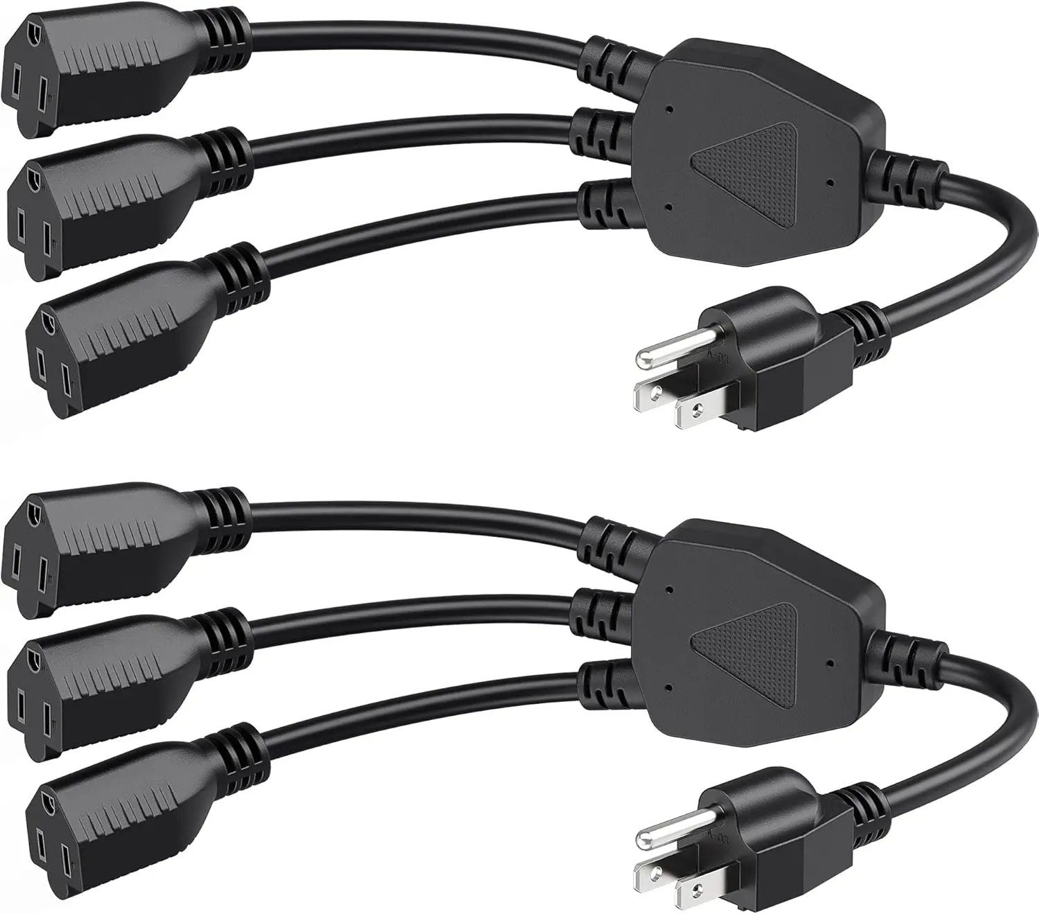 3 Outlet Power Splitter Cord 1.5ft, 16 AWG Heavy Duty Extension Cord for Holiday Lights, Gaming, DJ Setup
3 Outlet Power Splitter Cord 1.5ft, 16 AWG Heavy Duty Extension Cord for Holiday Lights, Gaming, DJ Setup