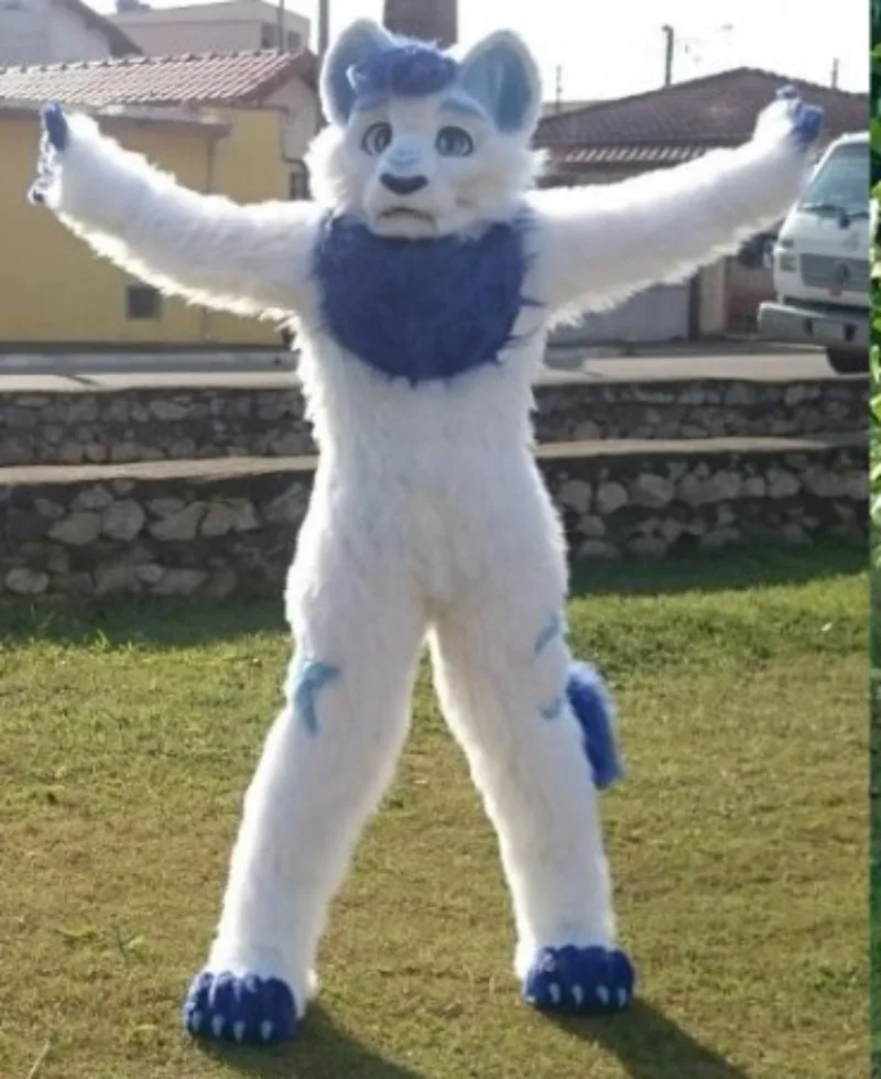Christmas White Blue Fur Fox Dog Mascot Costume Fursuit Cosplay Party Game Animal Fancy Dress Advertising Parade Halloween
Christmas White Blue Fur Fox Dog Mascot Costume Fursuit Cosplay Party Game Animal Fancy Dress Advertising Parade Halloween