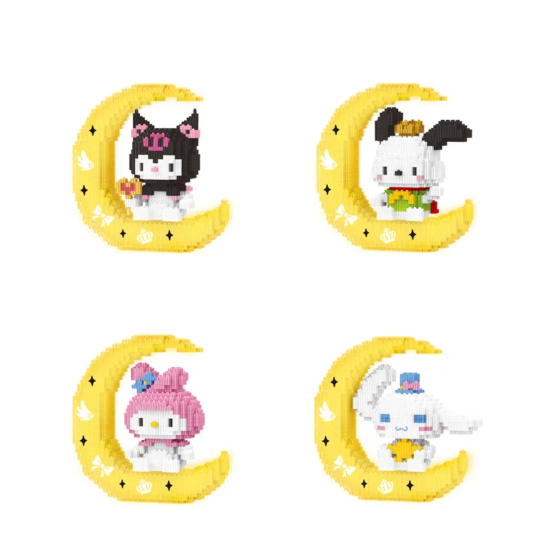 Linkgo Sanrio строительные блоки лунное освещение Kuromi Cinnamoroll Pochacco Melody сборка 3D модель мини-кирпичная фигурка игрушка для подарка
Linkgo Sanrio строительные блоки лунное освещение Kuromi Cinnamoroll Pochacco Melody сборка 3D модель мини-кирпичная фигурка игрушка для подарка