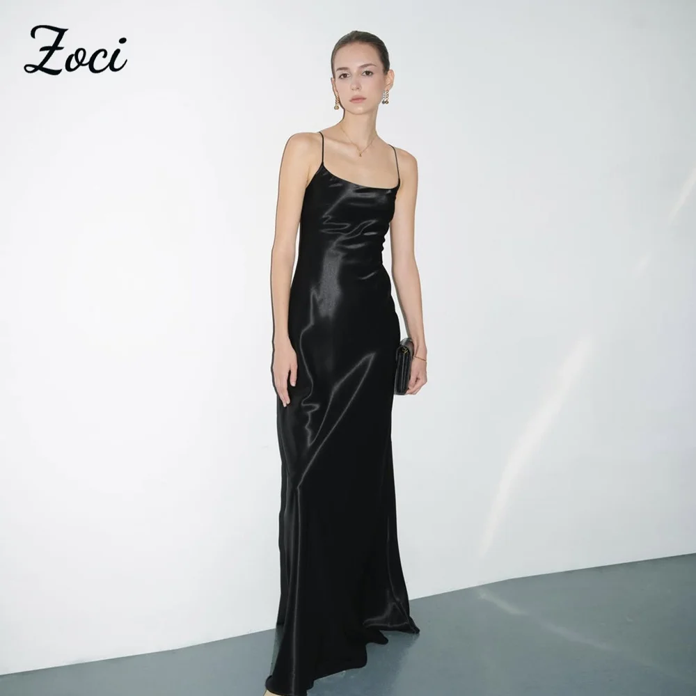 Zoci Длинные платья для выпускного вечера на бретельках с открытой спиной, шелковое атласное женское праздничное платье без рукавов по индивидуальному заказу
Zoci Длинные платья для выпускного вечера на бретельках с открытой спиной, шелковое атласное женское праздничное платье без рукавов по индивидуальному заказу