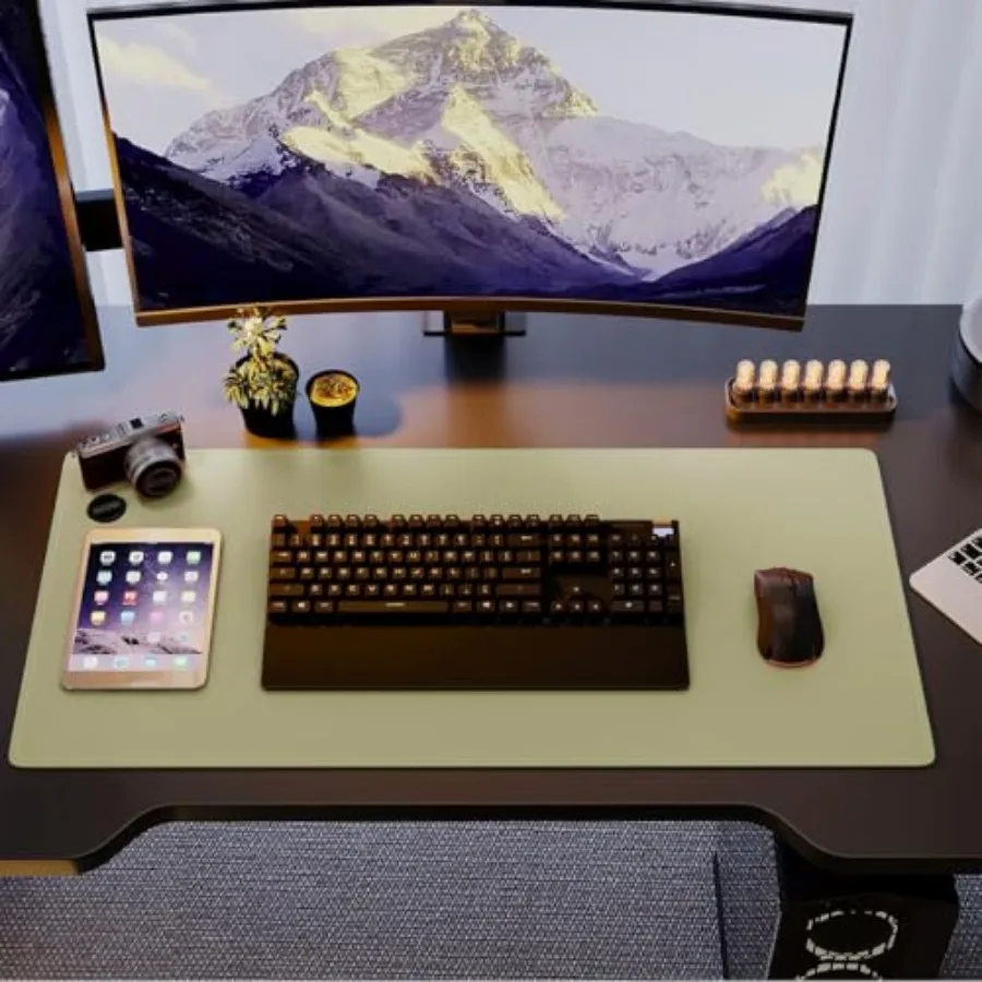 Large Desk Mat with Stitched Edges, PU Leather Laptop Mouse Pad Extended Desk Blotter for Game Work, Non-Slip Writing Table Pro
Large Desk Mat with Stitched Edges, PU Leather Laptop Mouse Pad Extended Desk Blotter for Game Work, Non-Slip Writing Table Pro