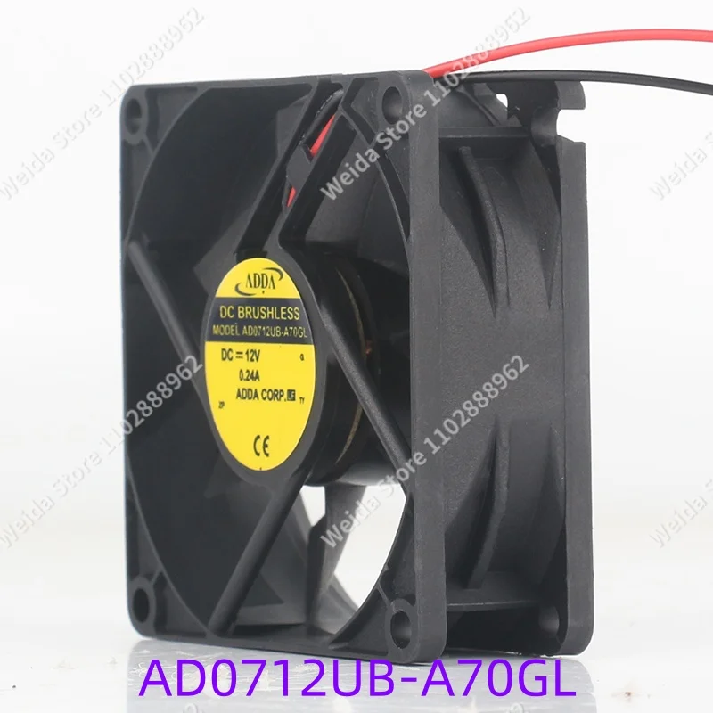 ADDA 24V 48V DC12V 0.24A 70X70X25MM 7025 7CM double ball bearing inverter High air volume AD0712UB-A70GL coolingfan
ADDA 24V 48V DC12V 0.24A 70X70X25MM 7025 7CM double ball bearing inverter High air volume AD0712UB-A70GL coolingfan