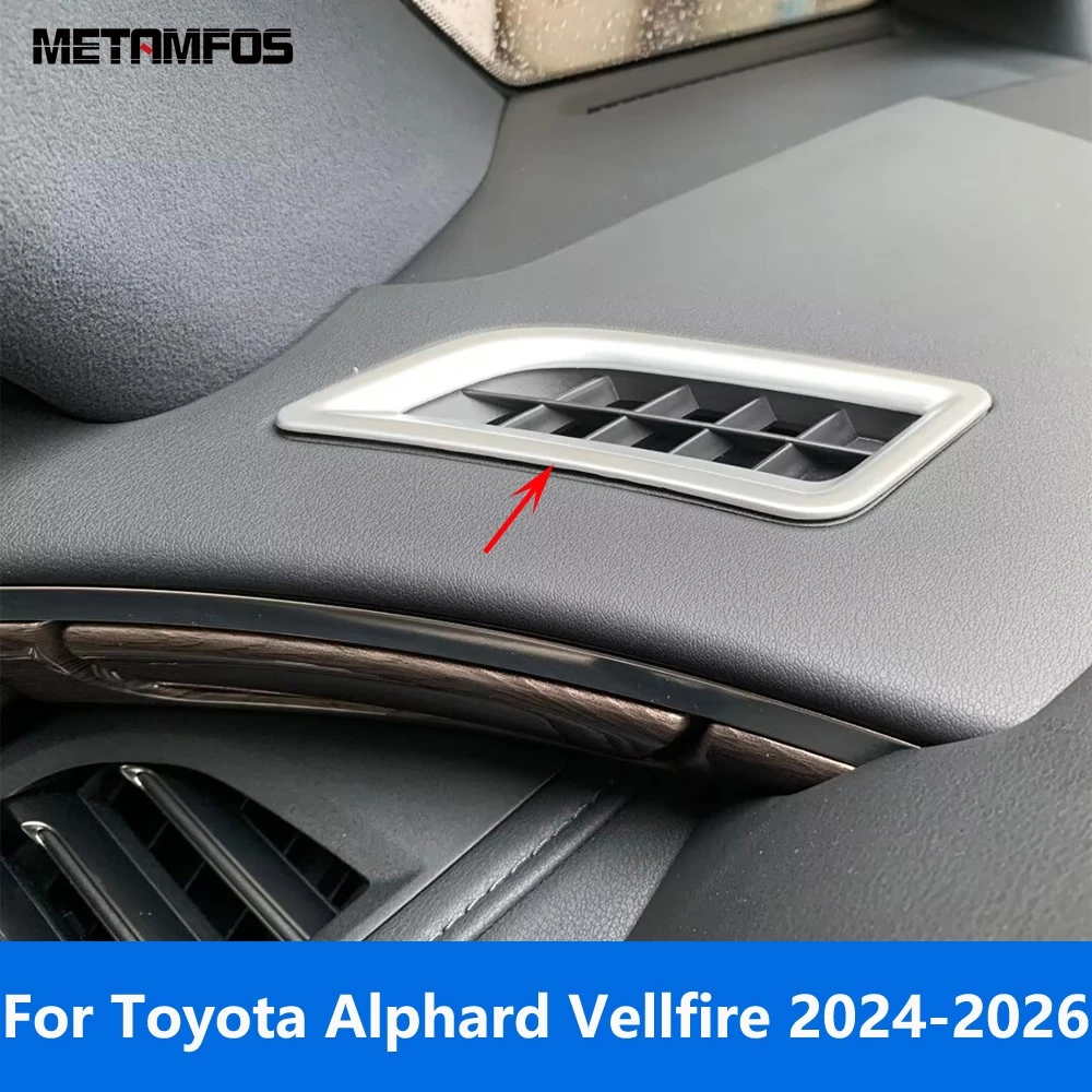 Для Toyota Alphard Vellfire 2024 2025 2026, матовая передняя верхняя крышка вентиляционного отверстия для кондиционера, накладка, аксессуары для интерьера
Для Toyota Alphard Vellfire 2024 2025 2026, матовая передняя верхняя крышка вентиляционного отверстия для кондиционера, накладка, аксессуары для интерьера
