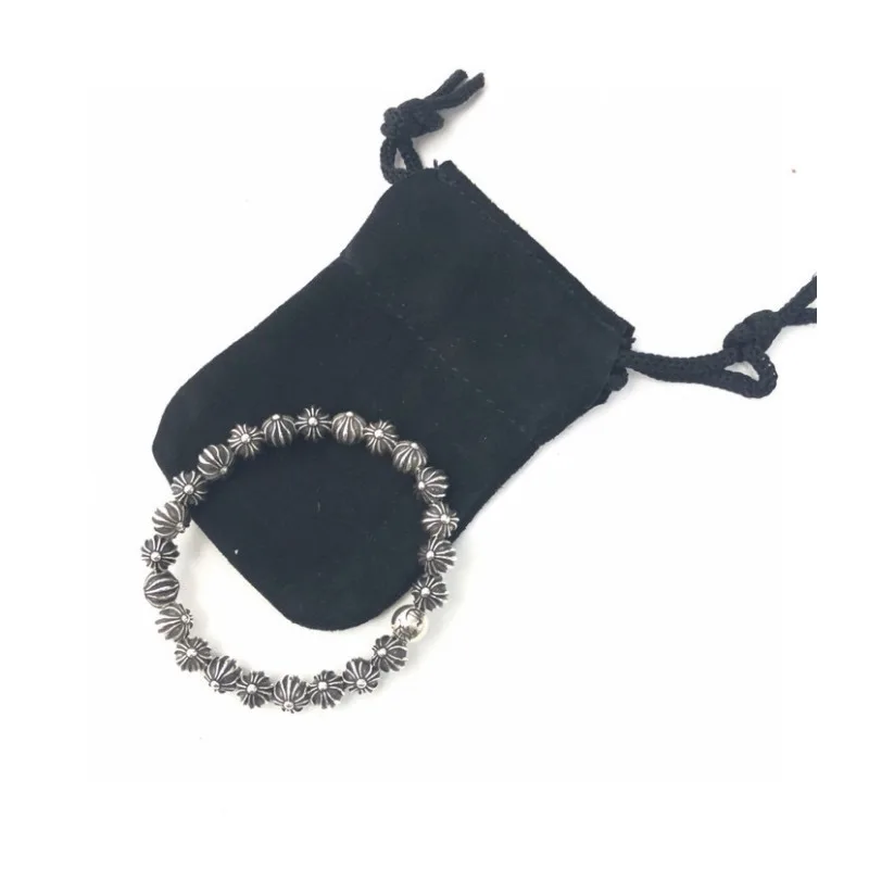 Crotai Silver Cross Flower Bead Bracelet, Punk Niche Trend Couple Versatile Fashion Jewelry Bracelet, High Texture
Crotai Silver Cross Flower Bead Bracelet, Punk Niche Trend Couple Versatile Fashion Jewelry Bracelet, High Texture
