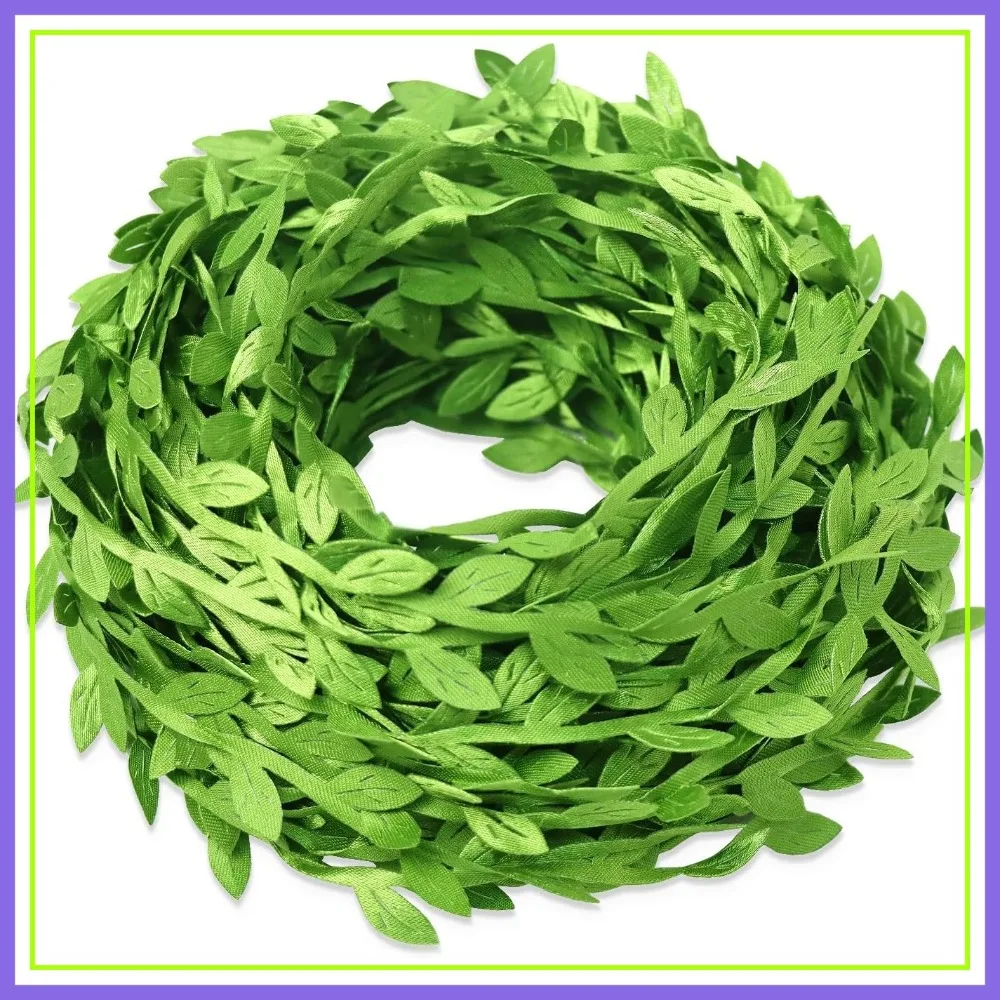 66 ft Leaf Ribbon, Artificial Eucalyptus Garland, Jungle Green Leaves for Wedding Party Decor DIY
66 ft Leaf Ribbon, Artificial Eucalyptus Garland, Jungle Green Leaves for Wedding Party Decor DIY