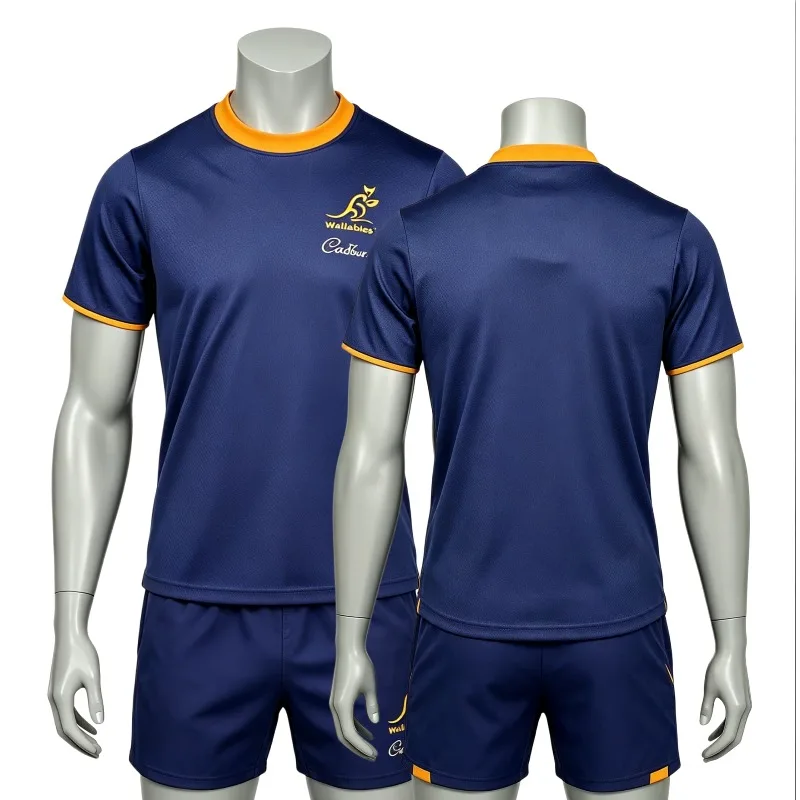 Australia Wallabies Rugby Jersey Set Australian Rugby Team Short Sleeve Shirt Shorts Kit Breathable Sports Uniforms Fans Version
Australia Wallabies Rugby Jersey Set Australian Rugby Team Short Sleeve Shirt Shorts Kit Breathable Sports Uniforms Fans Version