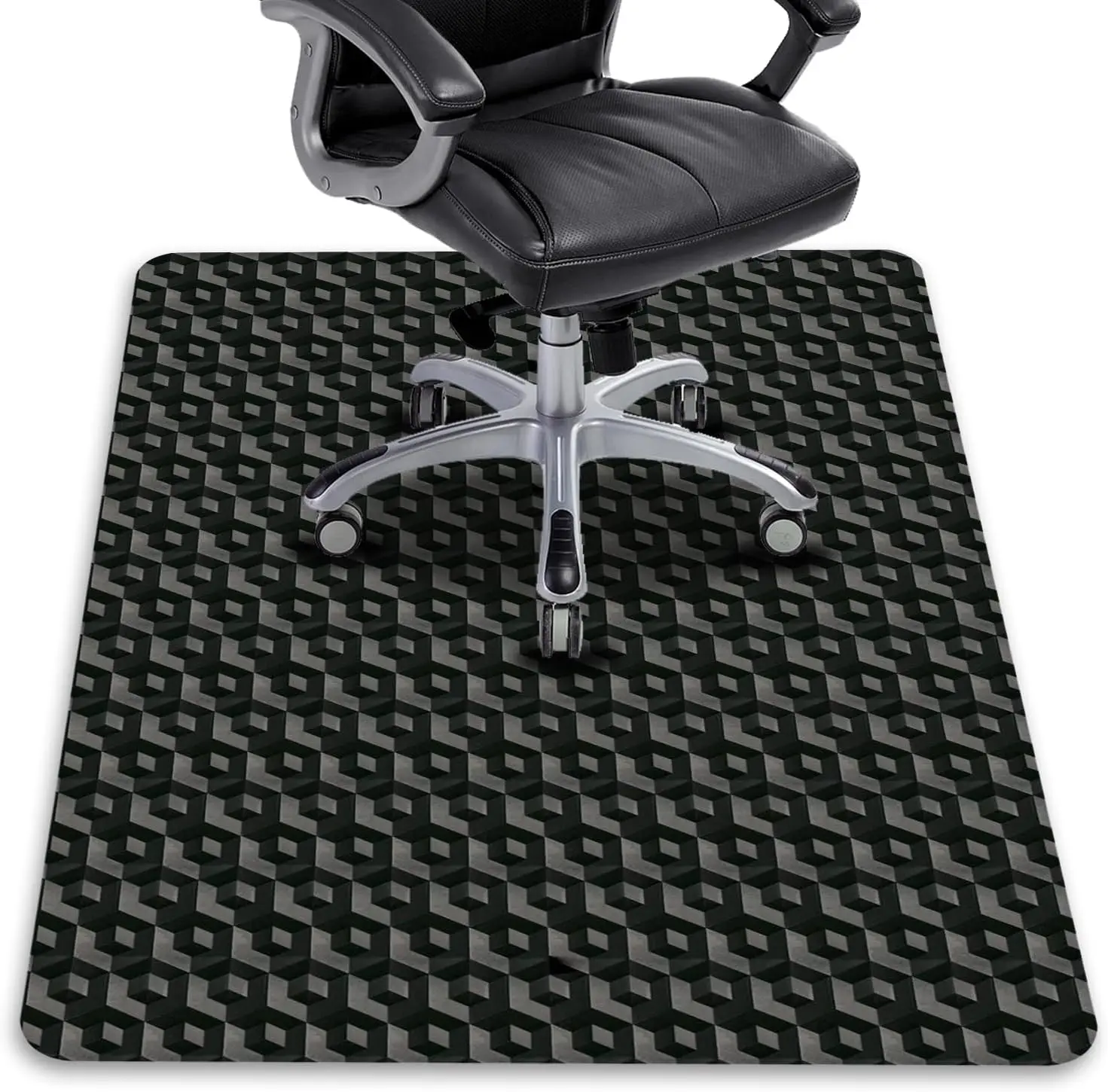 48"x36" Black PVC Chair Mat for Hard Floors, Heavy Duty Office Floor Protector
48"x36" Black PVC Chair Mat for Hard Floors, Heavy Duty Office Floor Protector
