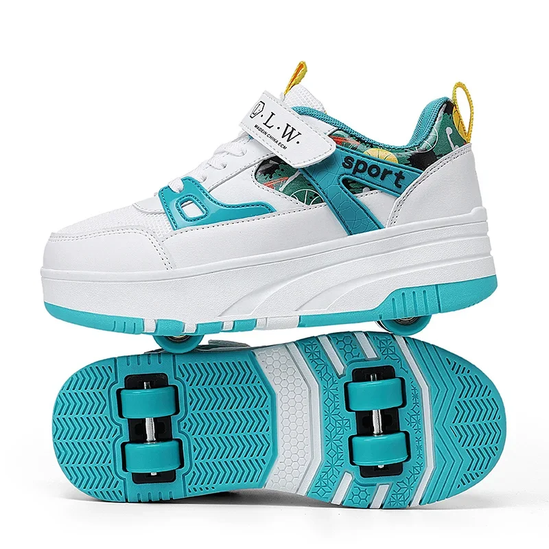 2024 New Children Shoes Boys White Pink Teenager Sport Shoe Girls Brand Designer Kids Unisex Four Wheel Pulley Walking Shoes
2024 New Children Shoes Boys White Pink Teenager Sport Shoe Girls Brand Designer Kids Unisex Four Wheel Pulley Walking Shoes