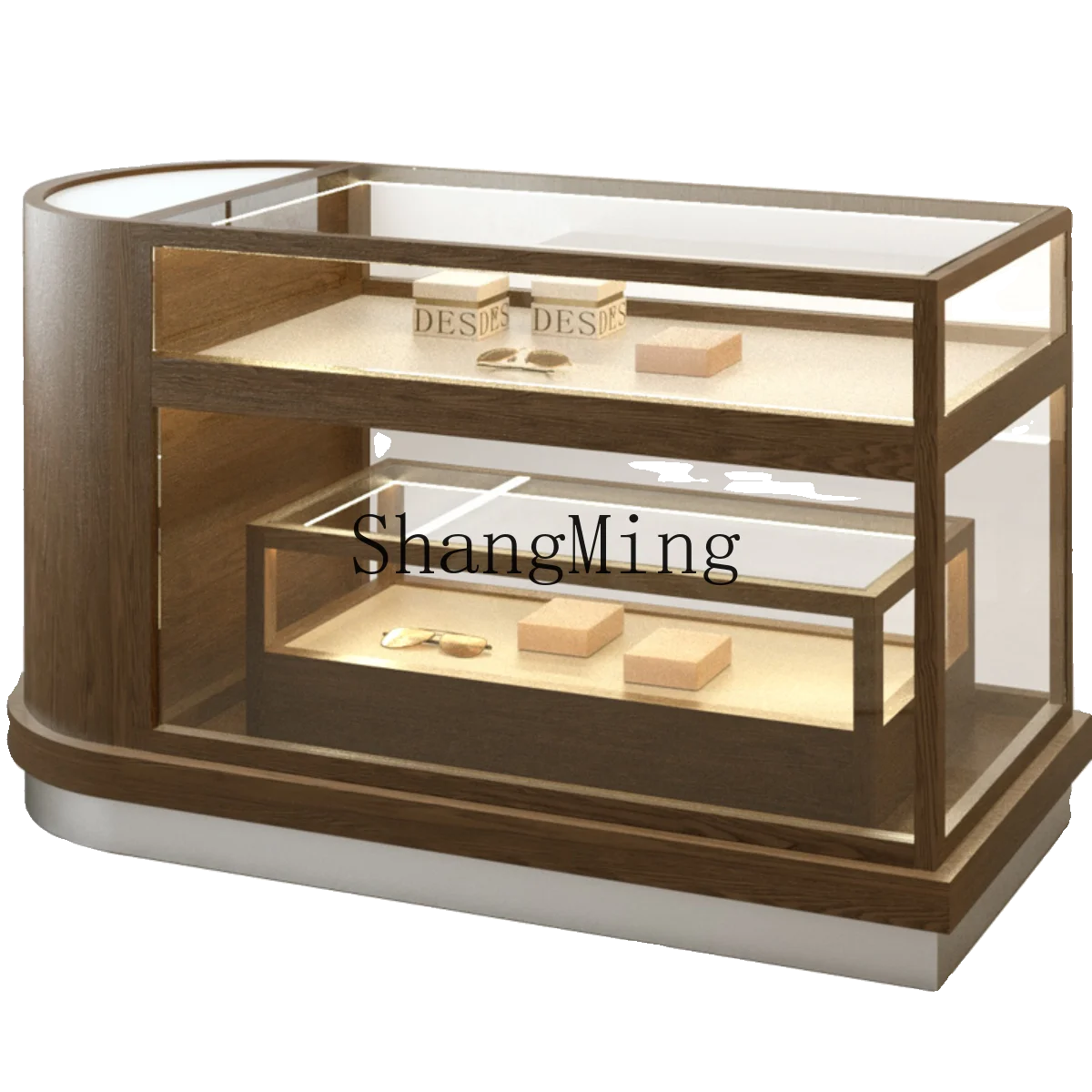 LXY Glass Medieval Optical Store Gift Jewelry Decoration Cabinet with Product Display Display Counter in the Middle
LXY Glass Medieval Optical Store Gift Jewelry Decoration Cabinet with Product Display Display Counter in the Middle