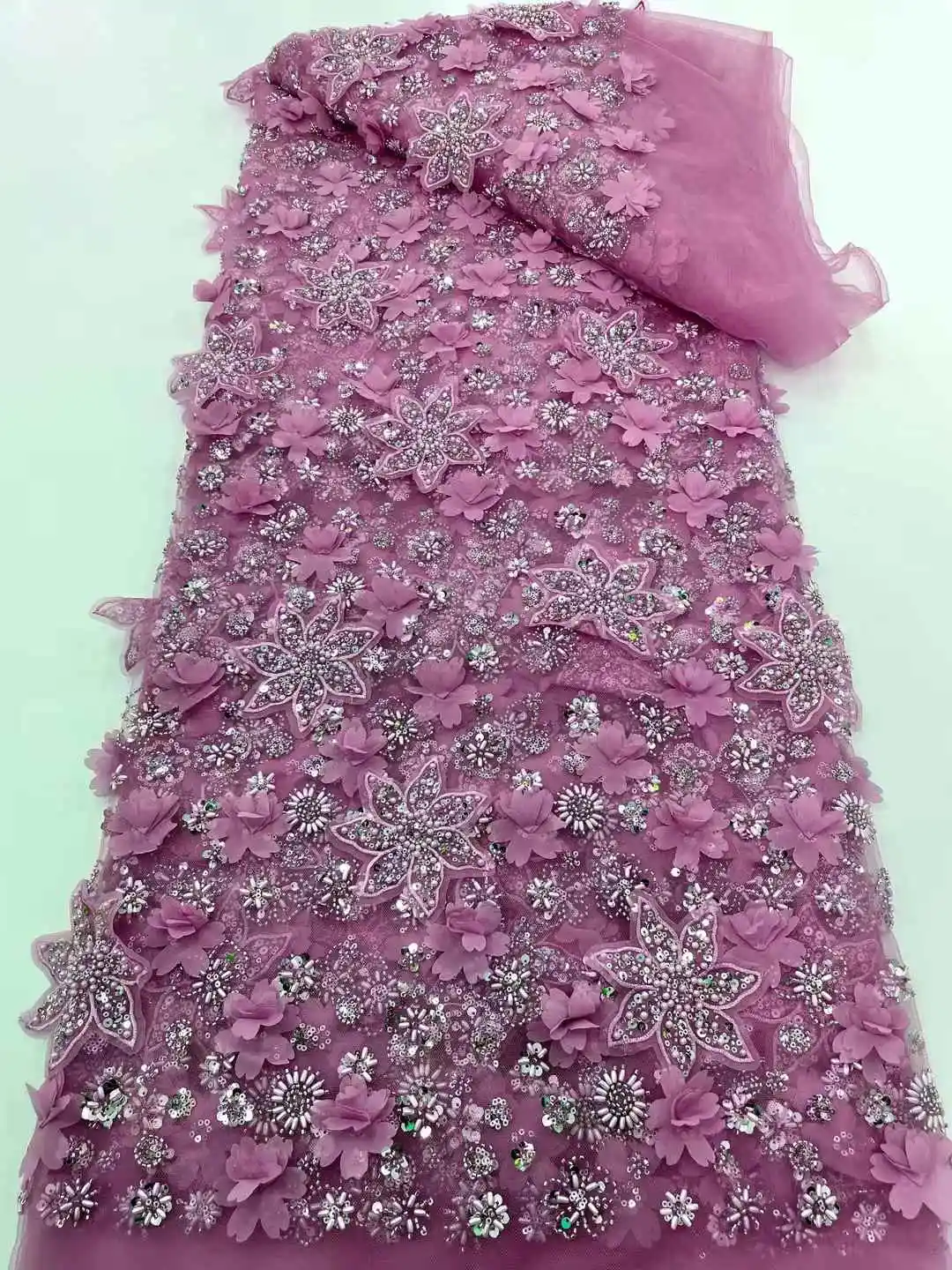 3D Flowers French Lace Fabric 2025 High Quality Lace Net African Lace Fabric With Beads sequins Lace Fabrics For Wedding
3D Flowers French Lace Fabric 2025 High Quality Lace Net African Lace Fabric With Beads sequins Lace Fabrics For Wedding