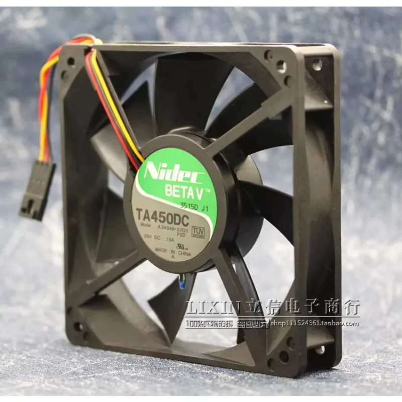 Nidec A34349-57G1 DC 24V 0.15A 120x120x25mm 3-Wire Server Cooling Fan
Nidec A34349-57G1 DC 24V 0.15A 120x120x25mm 3-Wire Server Cooling Fan