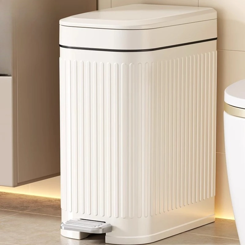 Kitchen Gap Trash Can with Lid, Step-On Wastebasket, Double-Lid Design Garbage Bin, Bathroom Paper Bin, Bedroom Trash Can 
Kitchen Gap Trash Can with Lid, Step-On Wastebasket, Double-Lid Design Garbage Bin, Bathroom Paper Bin, Bedroom Trash Can