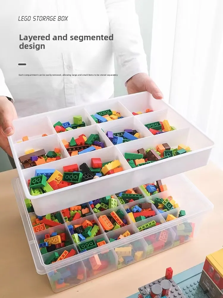 Transparent Toy Block Storage Box Small Particle Toy Parts Organizer Grid Classification Plastic Storage Box for Children's Room
Transparent Toy Block Storage Box Small Particle Toy Parts Organizer Grid Classification Plastic Storage Box for Children's Room