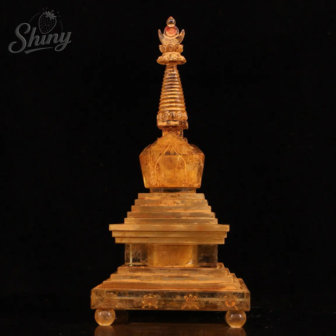 11" Old Collection Tibet Crystal Buddhism Buddhist Relics Stupa Pagoda Buddha Tower Statues
11" Old Collection Tibet Crystal Buddhism Buddhist Relics Stupa Pagoda Buddha Tower Statues