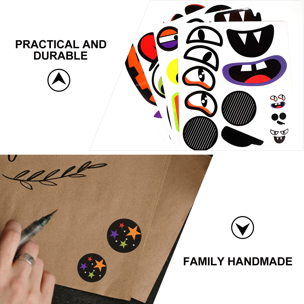 8pcs Face Stickers Removable Decoration Craft Halloween Kids Party Favor Pumpkin Face Decoration Festival Supplies
8pcs Face Stickers Removable Decoration Craft Halloween Kids Party Favor Pumpkin Face Decoration Festival Supplies