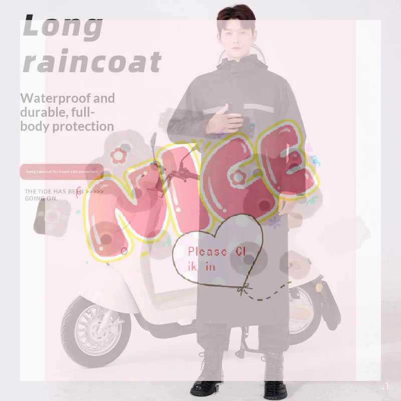 【BA】Raincoat Long Full-body Rain-proof Men's Adult Women Thickening Portable For Motorcycle Cycling Storm Proof Rain Clothes
【BA】Raincoat Long Full-body Rain-proof Men's Adult Women Thickening Portable For Motorcycle Cycling Storm Proof Rain Clothes