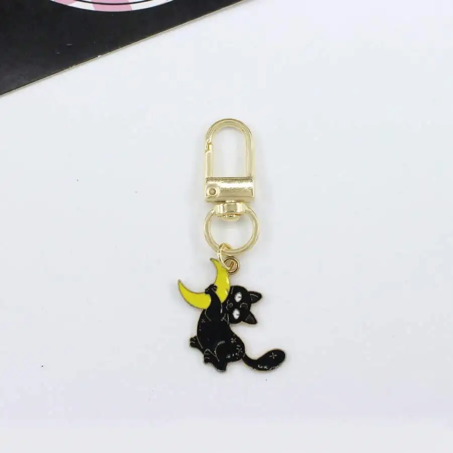 Cute Dark-Themed Cat Keychain, Moon And Sun Cross-Border Punk Keychain, Bag Accessory Pendant, Keychain
Cute Dark-Themed Cat Keychain, Moon And Sun Cross-Border Punk Keychain, Bag Accessory Pendant, Keychain