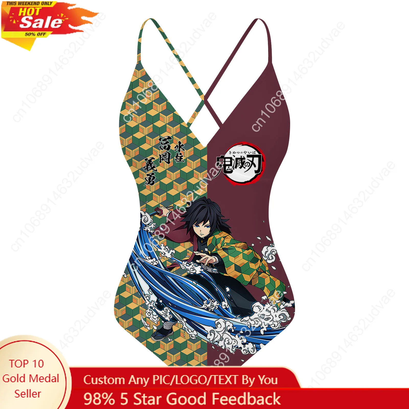 Giyu Tomioka Demon Slayer V-neck Halter Back Swimsuit Women Bathing Suits Personalized Bikini Swimwear Custom Made Beachwear
Giyu Tomioka Demon Slayer V-neck Halter Back Swimsuit Women Bathing Suits Personalized Bikini Swimwear Custom Made Beachwear