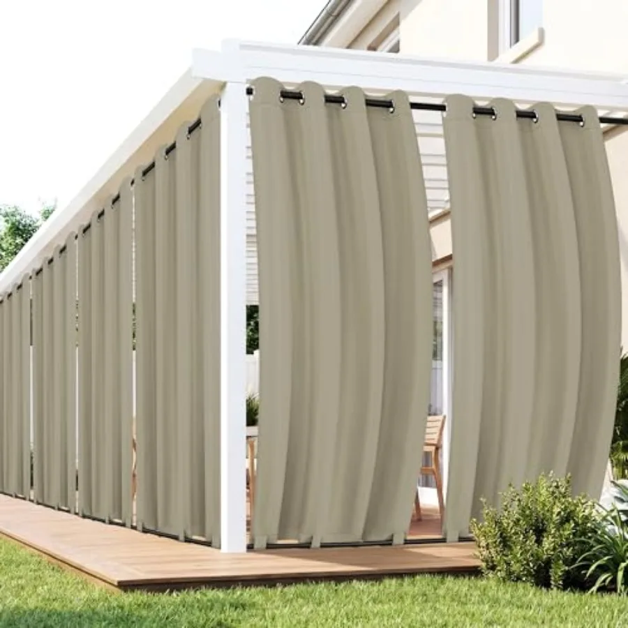 Gazebo Curtains Outdoor Waterproof 6 Panels - Windproof, Privacy, Weatherproof Outside Drapes for Patio Pergola Porch, Grommet
Gazebo Curtains Outdoor Waterproof 6 Panels - Windproof, Privacy, Weatherproof Outside Drapes for Patio Pergola Porch, Grommet