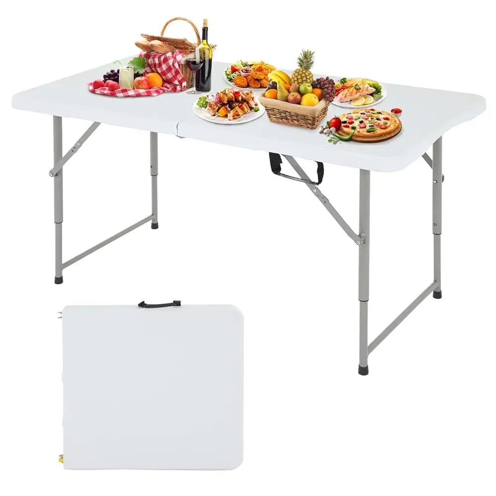 4Ft Folding Table, Picnic Camping Table, Foldable Outdoor Table For Picnic, Party, Camping(47 * 29)-White
4Ft Folding Table, Picnic Camping Table, Foldable Outdoor Table For Picnic, Party, Camping(47 * 29)-White