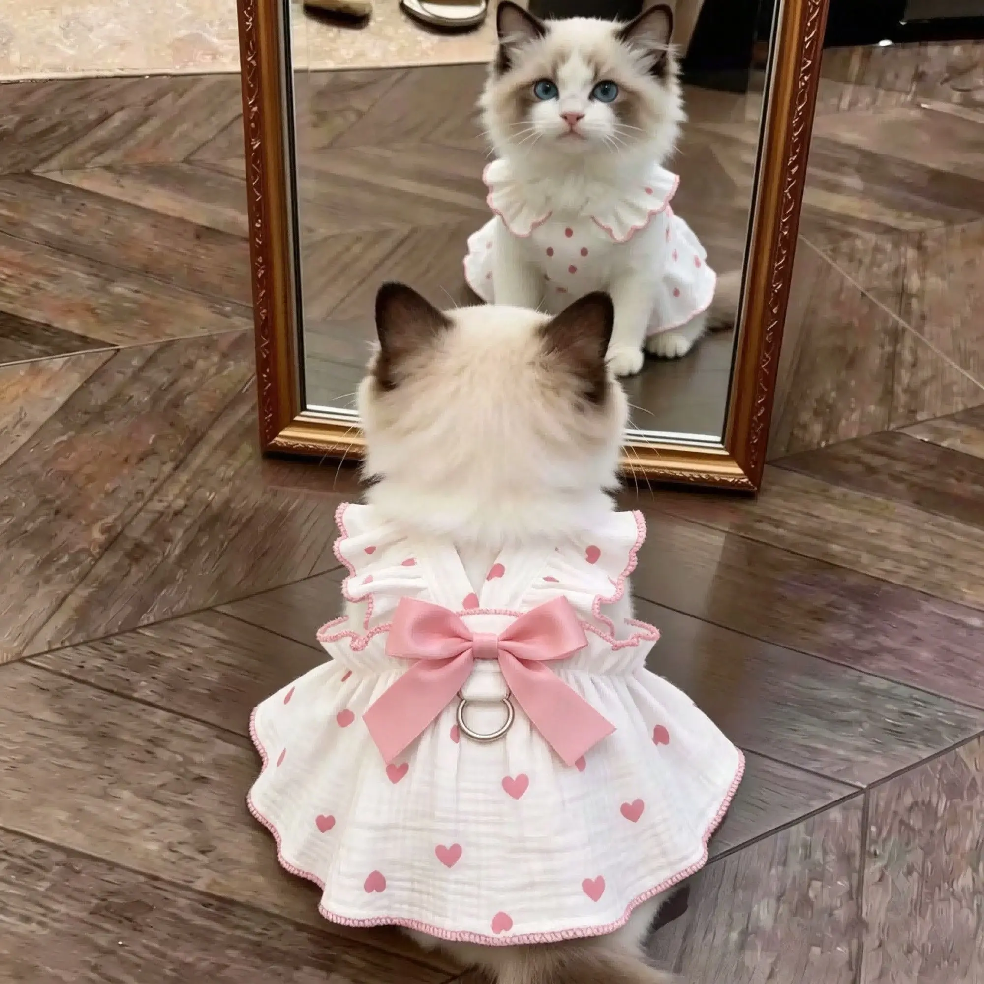 Pet Cat Dog Summer Thin Dress Bow Heart Print Pet Skirt Kitten Puppy Costume Chihuahua Bichon Yorkie Girls Dog Vest Accessories
Pet Cat Dog Summer Thin Dress Bow Heart Print Pet Skirt Kitten Puppy Costume Chihuahua Bichon Yorkie Girls Dog Vest Accessories