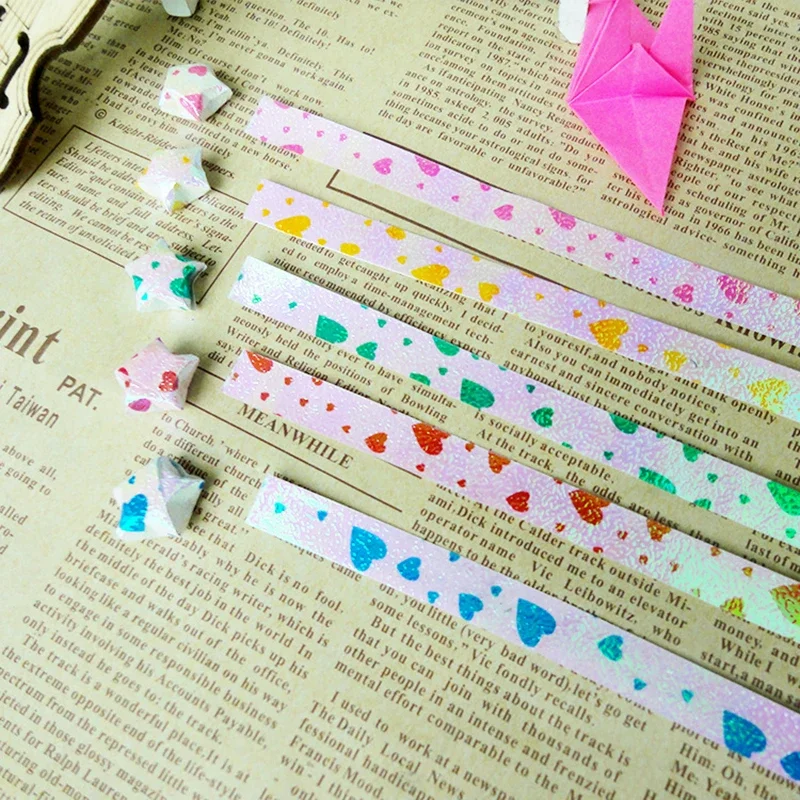 50Sheets Origami Stars Papers Strips 5 Colors Love Heart Origami Lucky Colorful Star Decoration Folding Paper DIY Arts Crafting
50Sheets Origami Stars Papers Strips 5 Colors Love Heart Origami Lucky Colorful Star Decoration Folding Paper DIY Arts Crafting