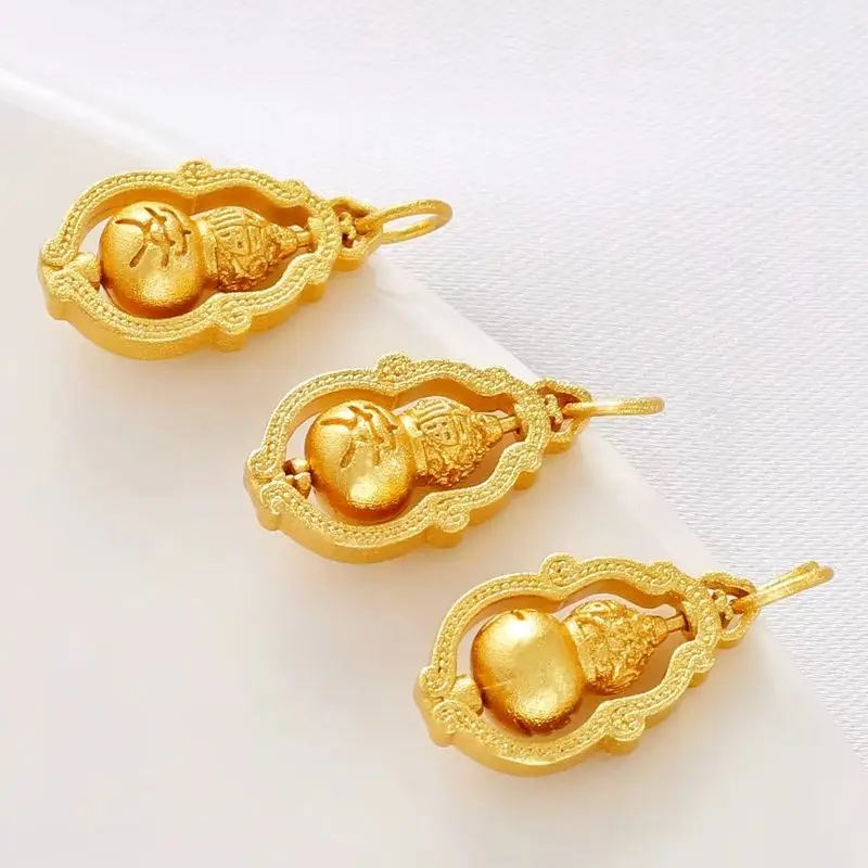 18K Gold-wrapped Sand Gold Rotatable Smart Safe Gourd Pendant DIY Handmade Bracelet Necklace Jewelry Accessories
18K Gold-wrapped Sand Gold Rotatable Smart Safe Gourd Pendant DIY Handmade Bracelet Necklace Jewelry Accessories