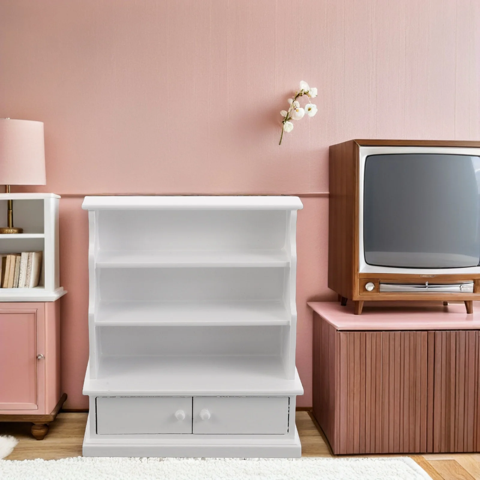Mini Bookshelf for Small Spaces White Dollhouse Miniature Storage Cabinet Wooden Display Shelf Easy Assembly Lightweight
Mini Bookshelf for Small Spaces White Dollhouse Miniature Storage Cabinet Wooden Display Shelf Easy Assembly Lightweight