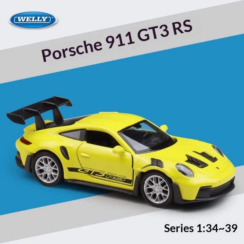 WELLY 1:36 Porsche 911 GT3 RS Pull-Back Alloy Die-cast Model, Officially Licensed Sports Car Replica for Collectors & Display
WELLY 1:36 Porsche 911 GT3 RS Pull-Back Alloy Die-cast Model, Officially Licensed Sports Car Replica for Collectors & Display