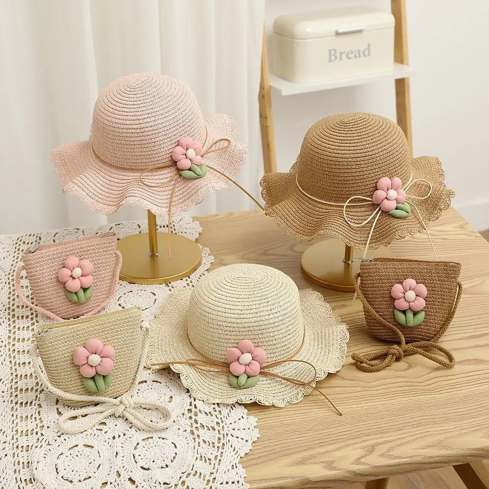 Cute Big Brim Kids Straw Cap Bag UV Protection Breathable Sun Hat Flower Bucket Hat for Children Girls
Cute Big Brim Kids Straw Cap Bag UV Protection Breathable Sun Hat Flower Bucket Hat for Children Girls