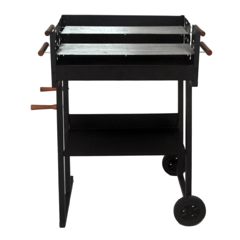 SEJR Barbecue Double Grill Adjustable Square Trolley BBQ Charcoal Grill
SEJR Barbecue Double Grill Adjustable Square Trolley BBQ Charcoal Grill