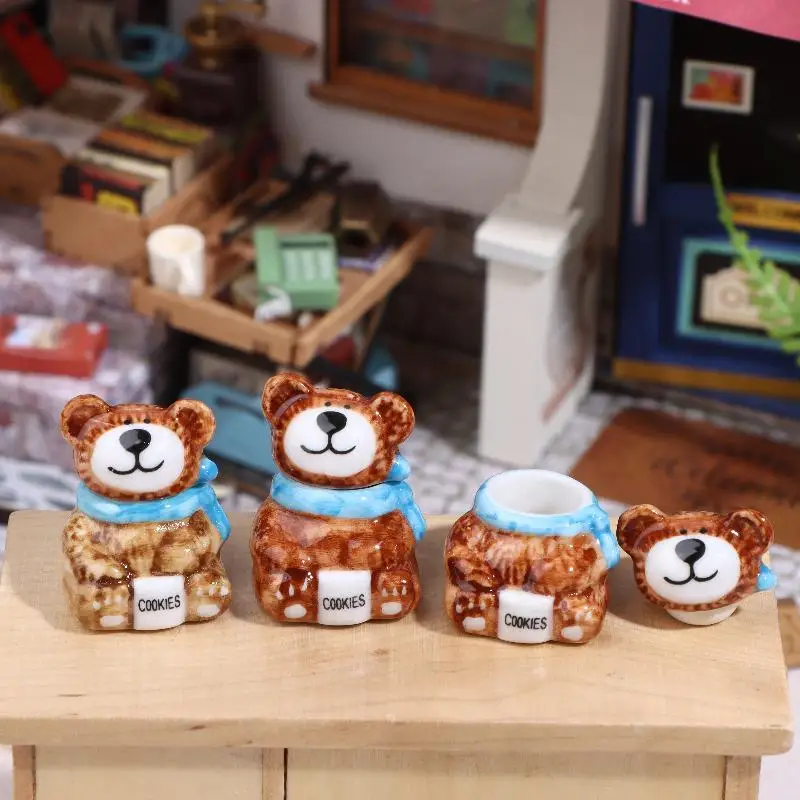 1/3 комплекта миниатюрный кукольный домик, фарфоровый медведь, печенье и банки для конфет, украшения для куклы «сделай сам», аксессуары для украшения кухни и вечеринки
1/3 комплекта миниатюрный кукольный домик, фарфоровый медведь, печенье и банки для конфет, украшения для куклы «сделай сам», аксессуары для украшения кухни и вечеринки