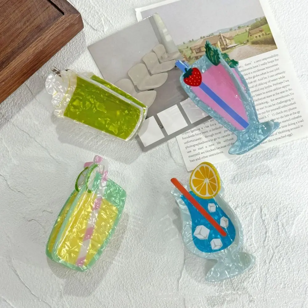 Acrylic Cocktail Theme Hair Clip Goblet Shape Beach Style Creative Shark Clip Geometry Ponytail Clip Acrylic Hair Claw
Acrylic Cocktail Theme Hair Clip Goblet Shape Beach Style Creative Shark Clip Geometry Ponytail Clip Acrylic Hair Claw