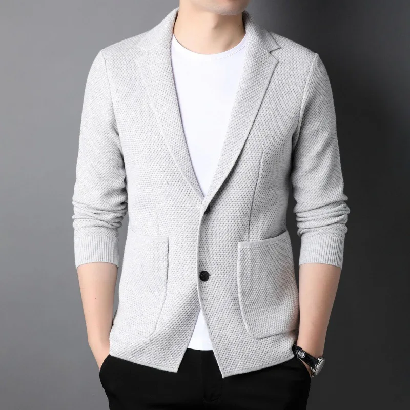 Top Grade New Brand Fashion Knit Korean Style Cardigan Men Slim Fit Sweater Casual Solid Coats Jacket Mens Clothes 2023
Top Grade New Brand Fashion Knit Korean Style Cardigan Men Slim Fit Sweater Casual Solid Coats Jacket Mens Clothes 2023