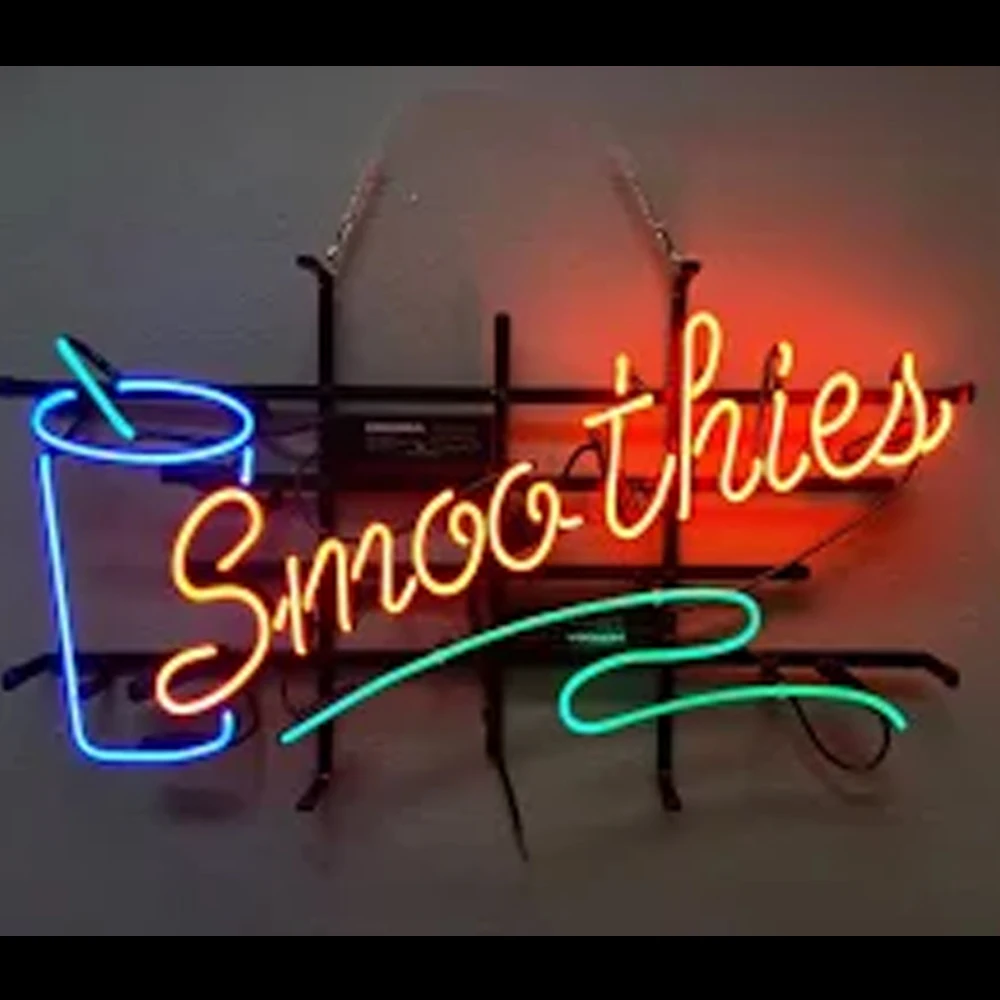 Smoothies Drink Neon Light Sign Custom Handmade Real Glass Tube Store Bar Room Decoration Advertise Display Lamp Gift 17"X14"
Smoothies Drink Neon Light Sign Custom Handmade Real Glass Tube Store Bar Room Decoration Advertise Display Lamp Gift 17"X14"