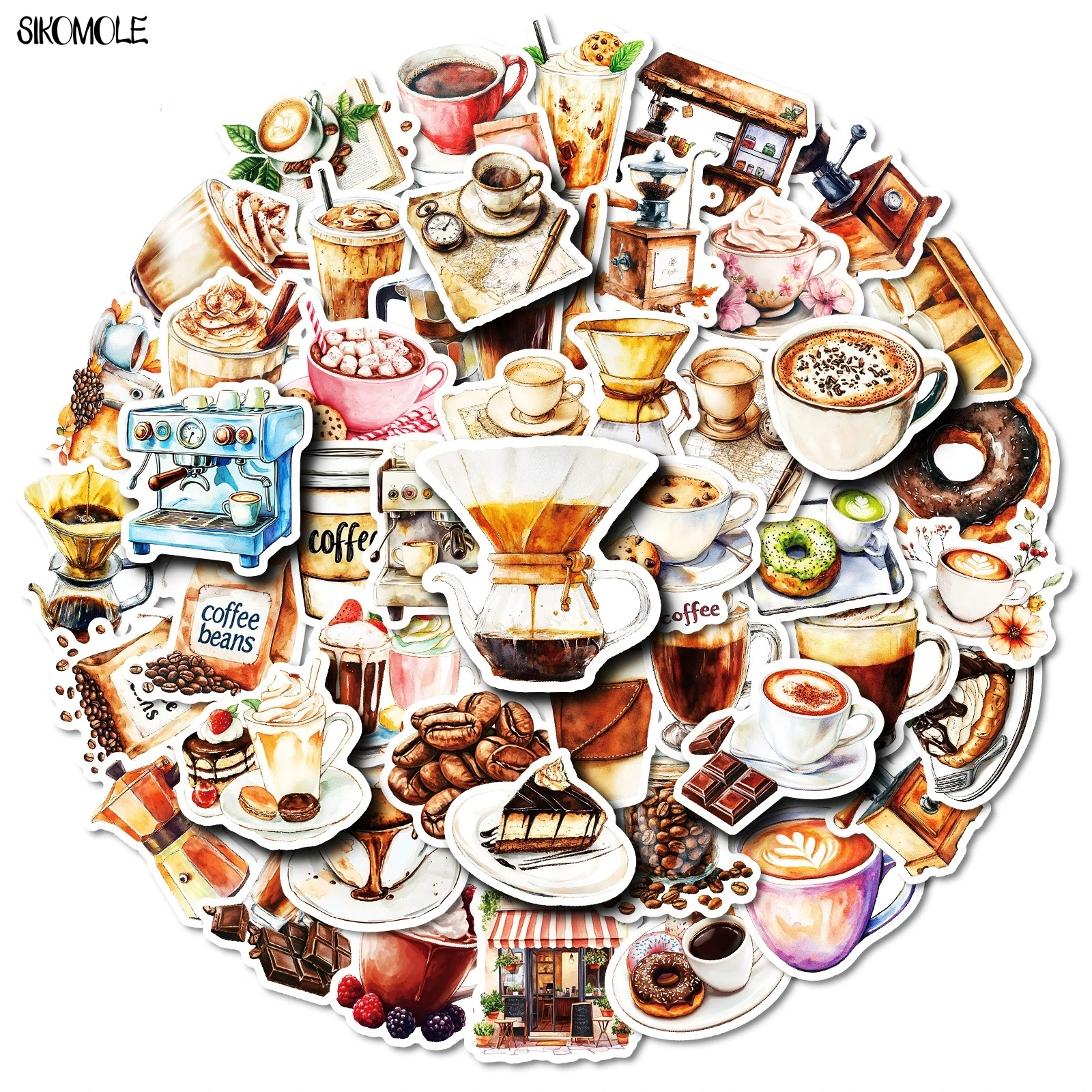 10/30/50pcs Cartoon Cafe Coffee Stickers Kawaii Dessert DIY Toy Phone Laptop Guitar Travel Luggage Skateboard Graffiti Sticker
10/30/50pcs Cartoon Cafe Coffee Stickers Kawaii Dessert DIY Toy Phone Laptop Guitar Travel Luggage Skateboard Graffiti Sticker