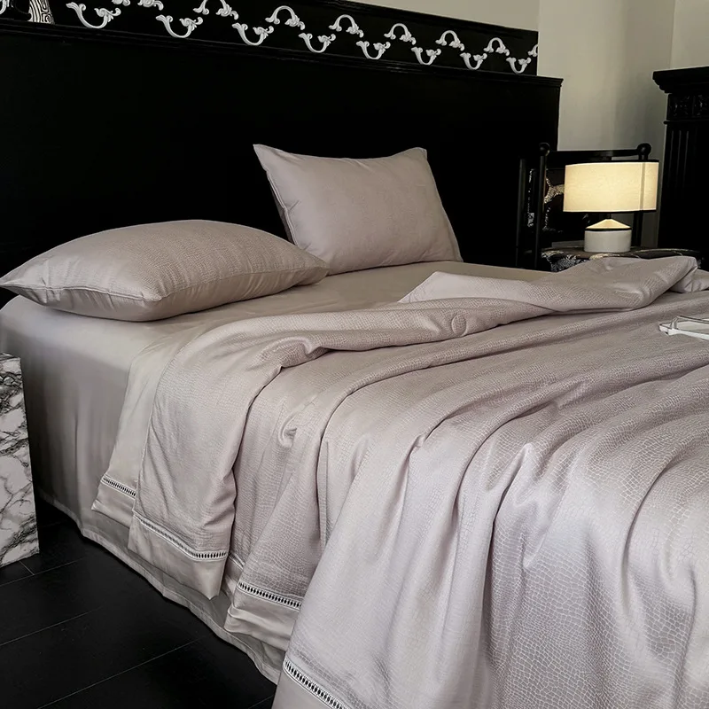 Настраиваемое 2024 новое 100-хлопковое атласное жаккардовое летнее крутое одеяло с кондиционером из тенселя
Настраиваемое 2024 новое 100-хлопковое атласное жаккардовое летнее крутое одеяло с кондиционером из тенселя