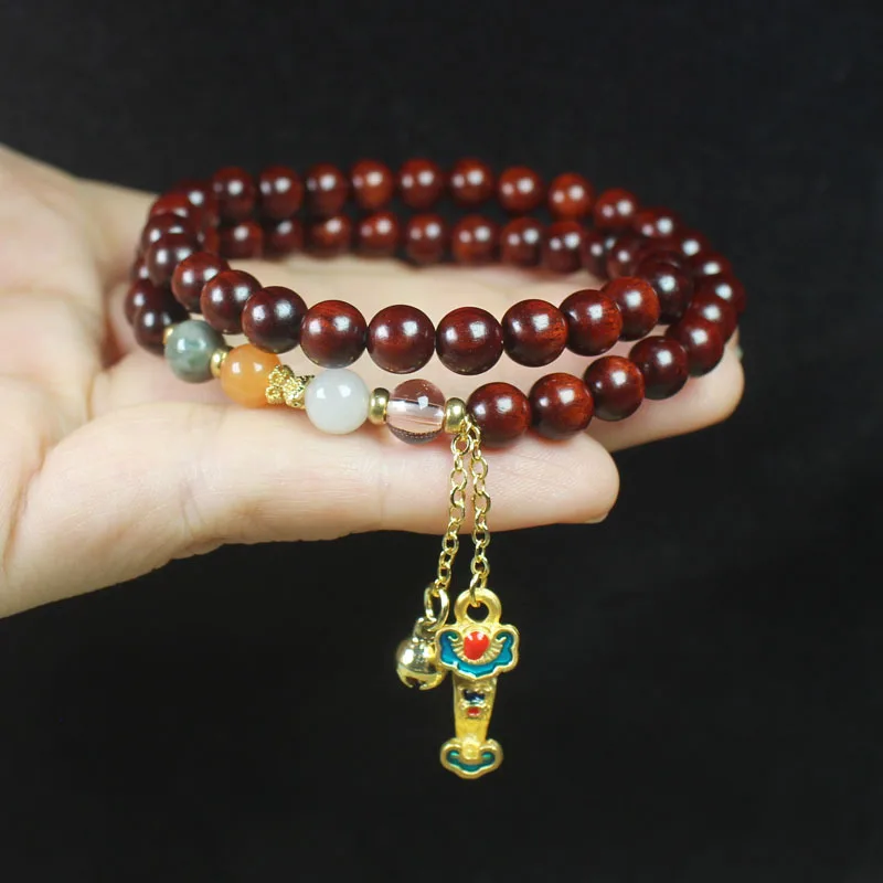 6mm Double Strand Zambia Rosewood Blood Sandalwood Bracelet Ruyi Style Unisex Buddhist Prayer Beads Jewelry Gifts
6mm Double Strand Zambia Rosewood Blood Sandalwood Bracelet Ruyi Style Unisex Buddhist Prayer Beads Jewelry Gifts