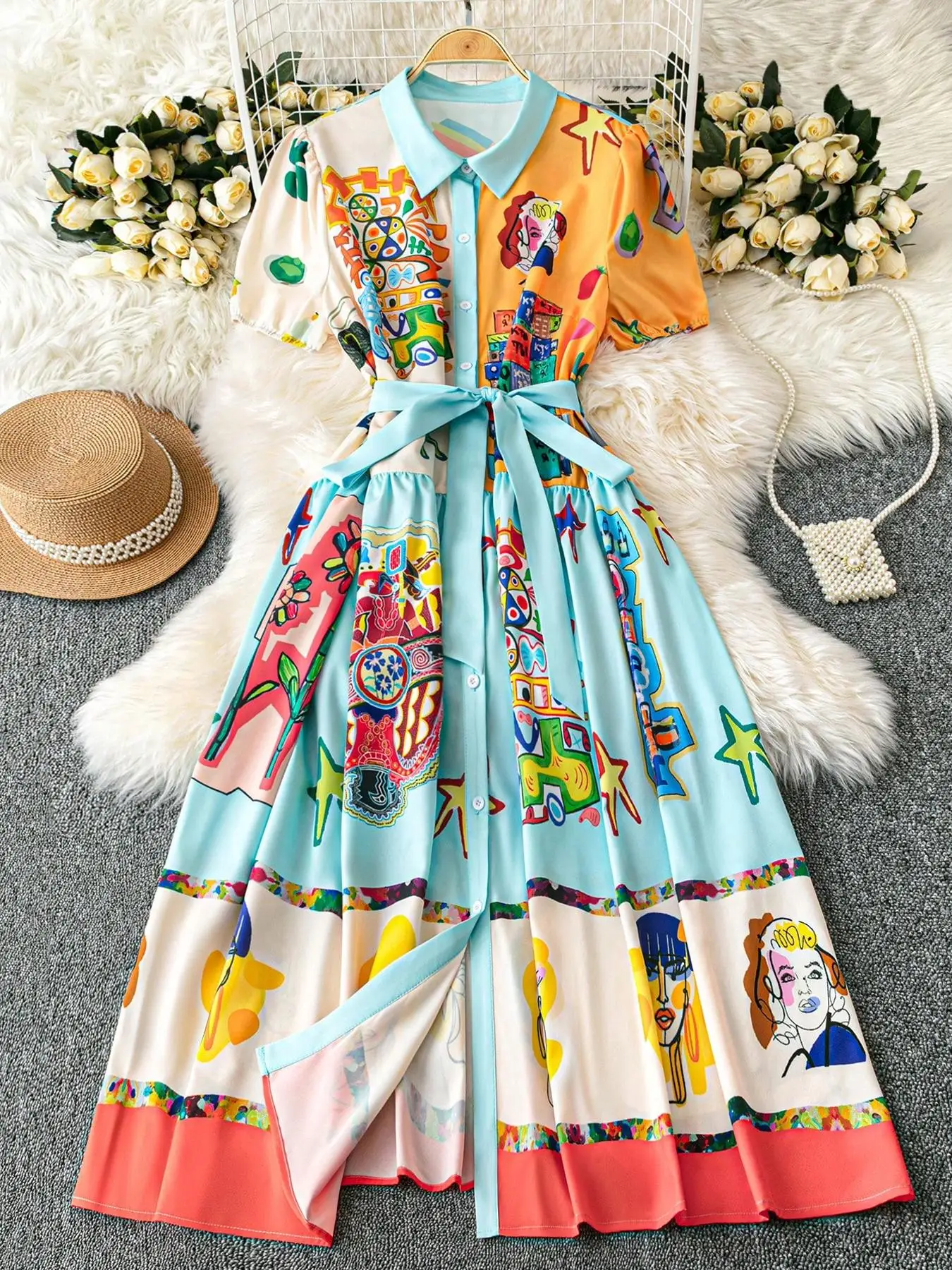 Plus Size Dress for All Seasons, Casual Woven Fashion Dress with Fitted Style, Moderate Thickness and Fabric
Plus Size Dress for All Seasons, Casual Woven Fashion Dress with Fitted Style, Moderate Thickness and Fabric