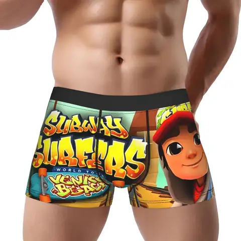 Subway Surfer 10 Underpants Breathbale Panties Men's Underwear Comfortable Shorts Boxer Briefs