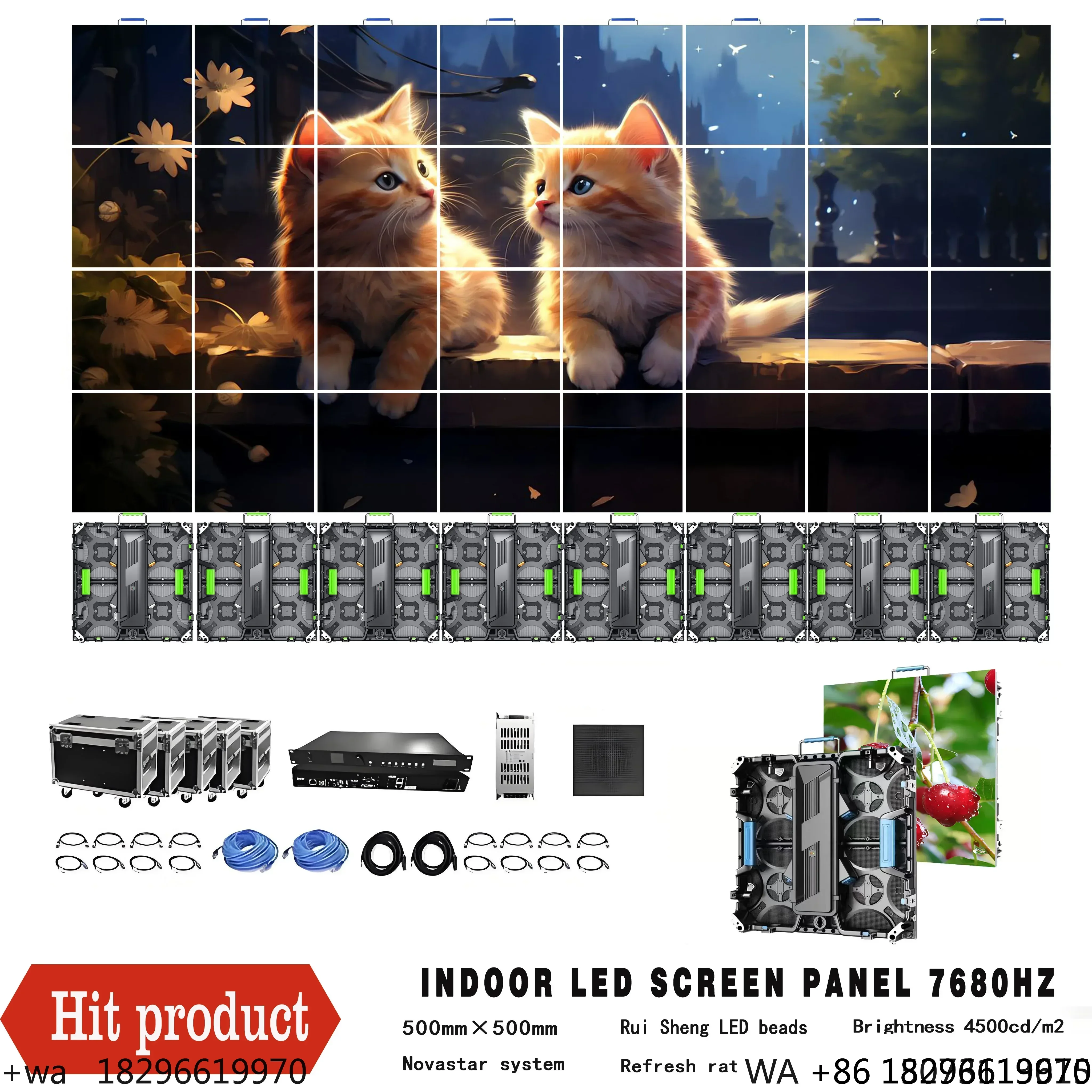 Outdoor P2.604 LED Cabinet Waterproof 4K Resolution for Stage Rental & Events
Outdoor P2.604 LED Cabinet Waterproof 4K Resolution for Stage Rental & Events