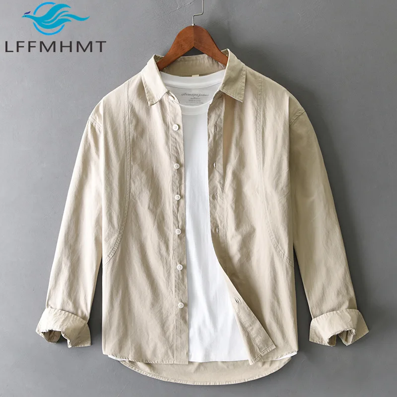 T710 100% Cotton Premium White Shirt for Men Spring Fashion Solid Color Long Sleeve Loose Casual Single Breasted Daily Tops Male
T710 100% Cotton Premium White Shirt for Men Spring Fashion Solid Color Long Sleeve Loose Casual Single Breasted Daily Tops Male