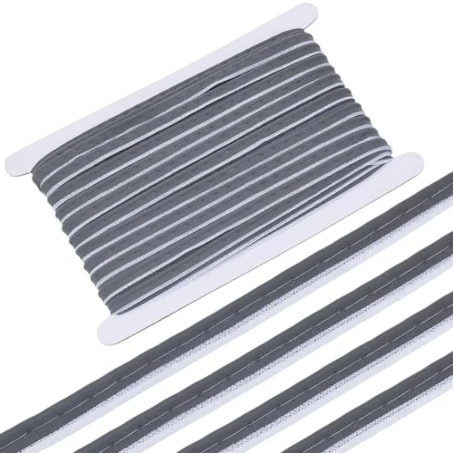 33 Yards Silver Reflective Piping Tape for Clothing, Polyester Sew On Braid Trim for Jackets, Clothing, Safety Apparel Edging,
33 Yards Silver Reflective Piping Tape for Clothing, Polyester Sew On Braid Trim for Jackets, Clothing, Safety Apparel Edging,