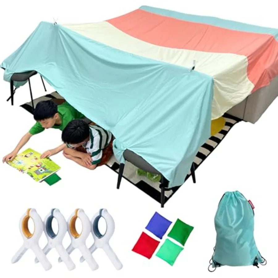 Magic Fort Building Kit for - Large Lightweight Blanket Fort Making Kit Clips with CPC Certification - Portable Playhouse Play
Magic Fort Building Kit for - Large Lightweight Blanket Fort Making Kit Clips with CPC Certification - Portable Playhouse Play